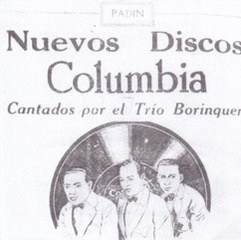 1928年トリオ・ボリーンケンのレコード広告